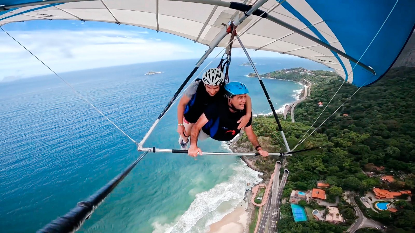 Happiness Airlines_Flying in Rio de Janeiro_Hang Gliding_Paragliding_Flying over the beach in Brazil